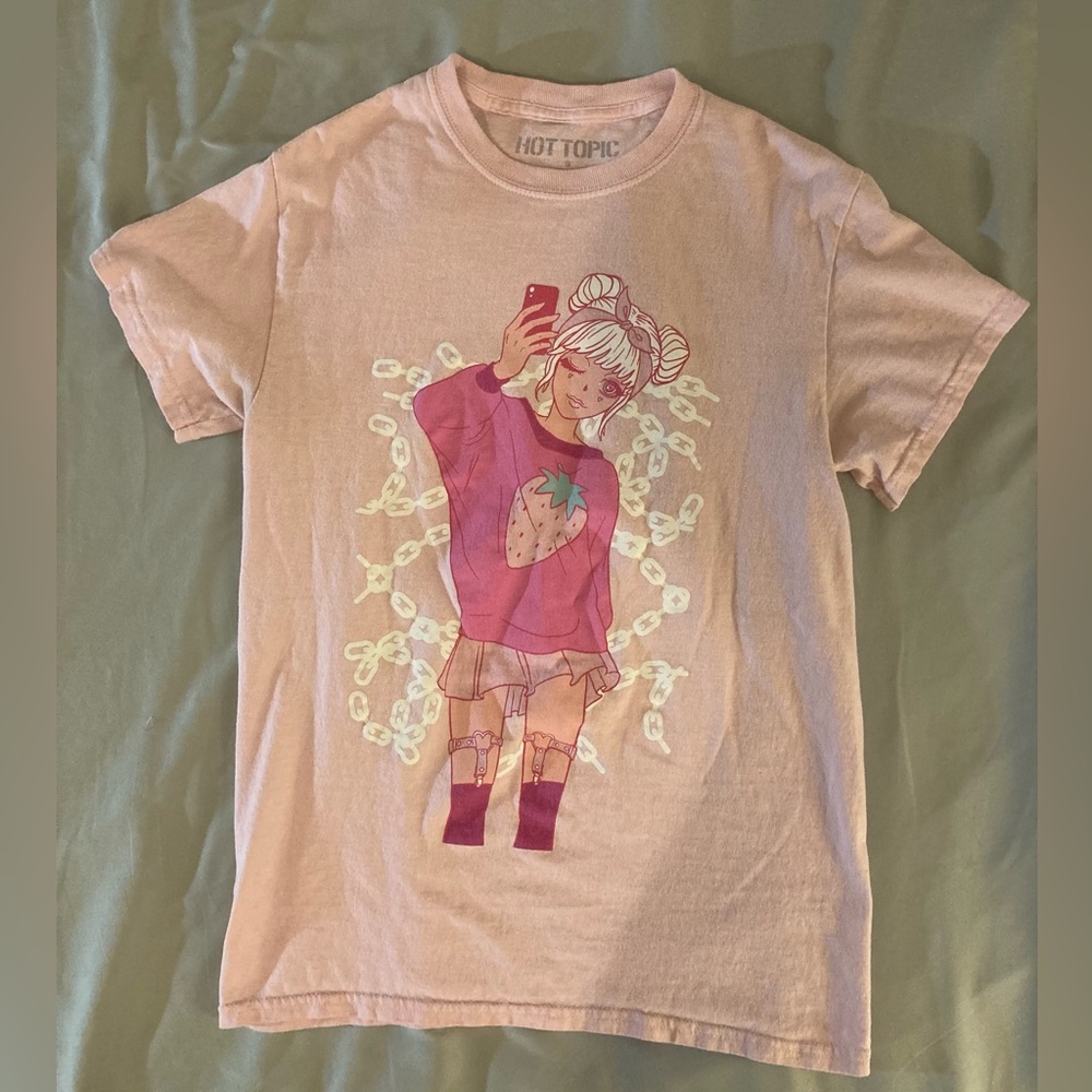 Pink Hot Topic Graphic Tee
